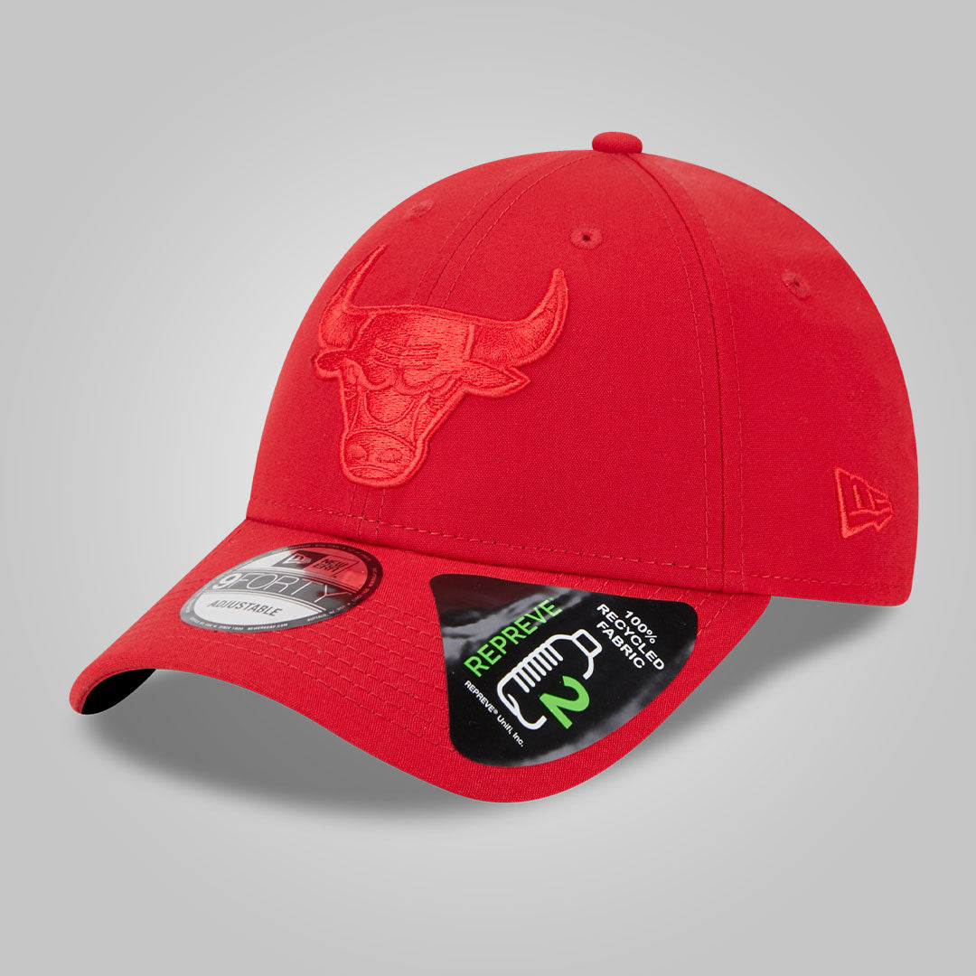 Chicago Bulls Repreve Outline Red 9FORTY Adjustable Cap