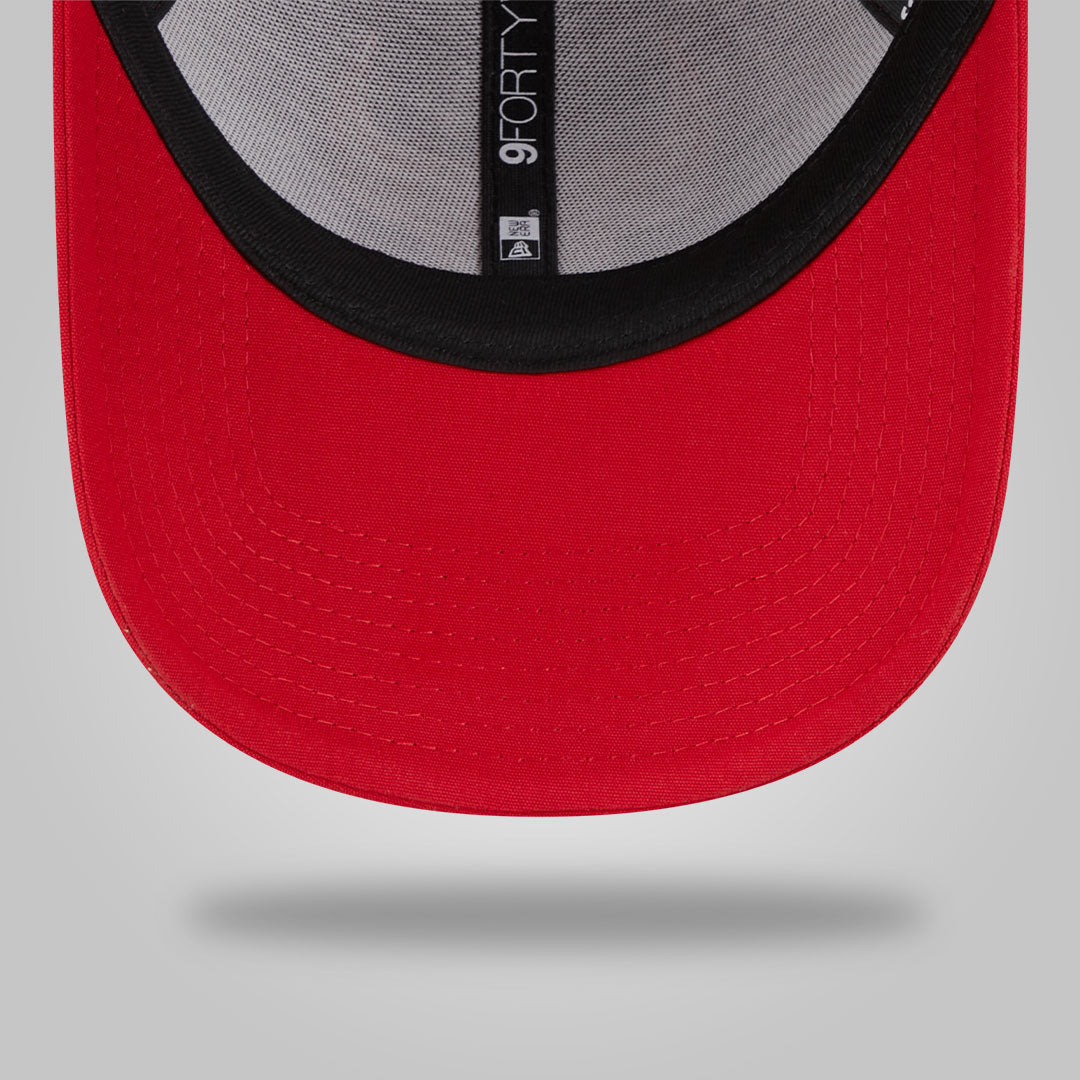 Chicago Bulls Repreve Outline Red 9FORTY Adjustable Cap