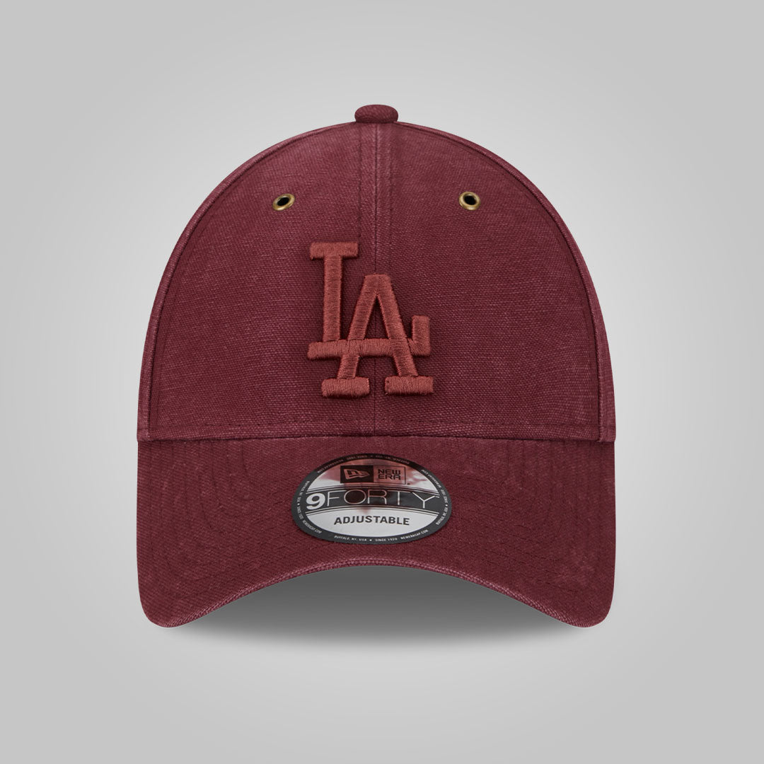 LA Dodgers Washed Canvas Maroon 9FORTY Adjustable Cap