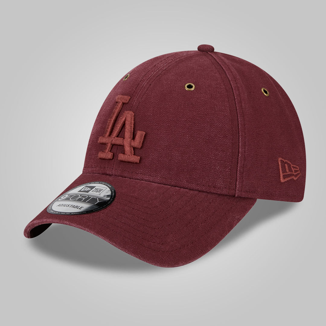 LA Dodgers Washed Canvas Maroon 9FORTY Adjustable Cap