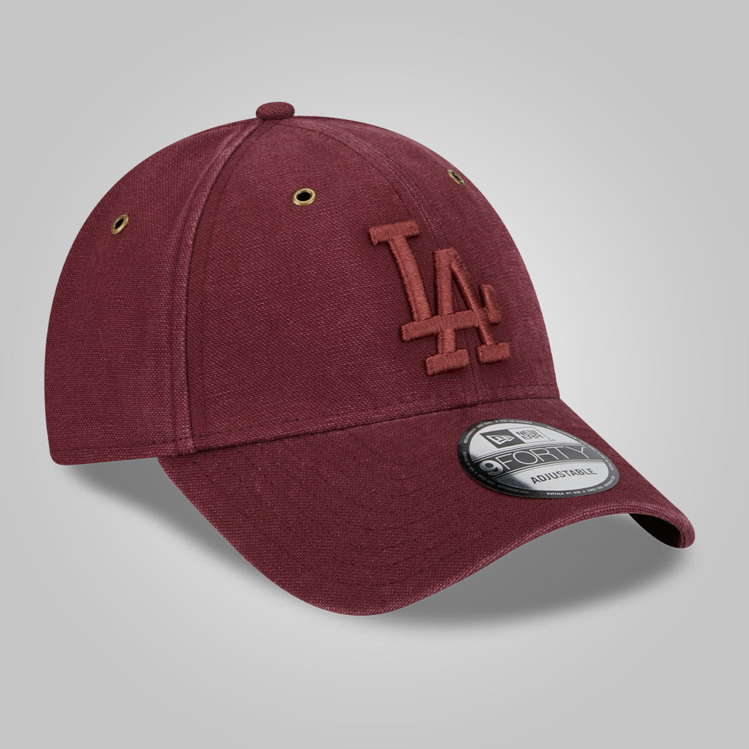 LA Dodgers Washed Canvas Maroon 9FORTY Adjustable Cap