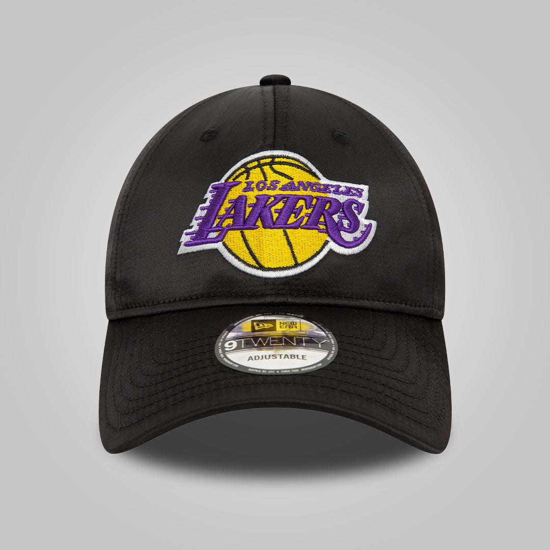 LA Lakers NBA Satin Black 9TWENTY Adjustable Cap