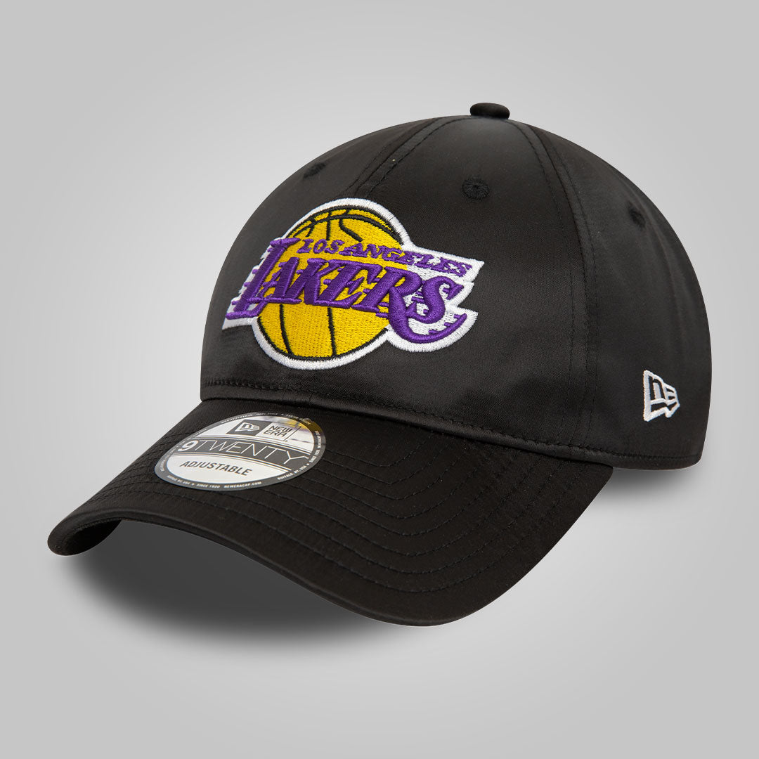 LA Lakers NBA Satin Black 9TWENTY Adjustable Cap