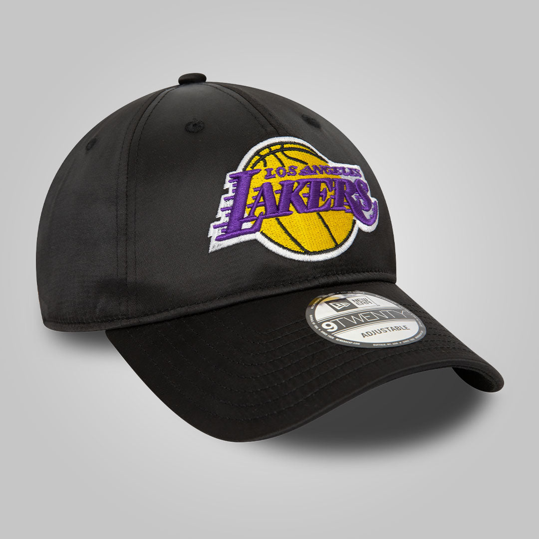 LA Lakers NBA Satin Black 9TWENTY Adjustable Cap