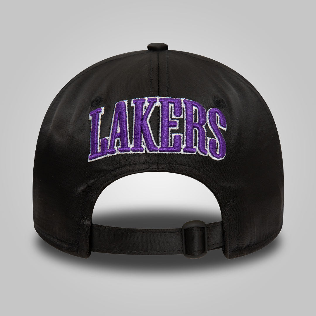 LA Lakers NBA Satin Black 9TWENTY Adjustable Cap