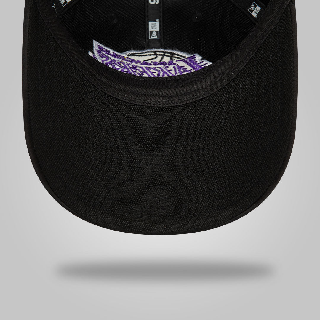 LA Lakers NBA Satin Black 9TWENTY Adjustable Cap