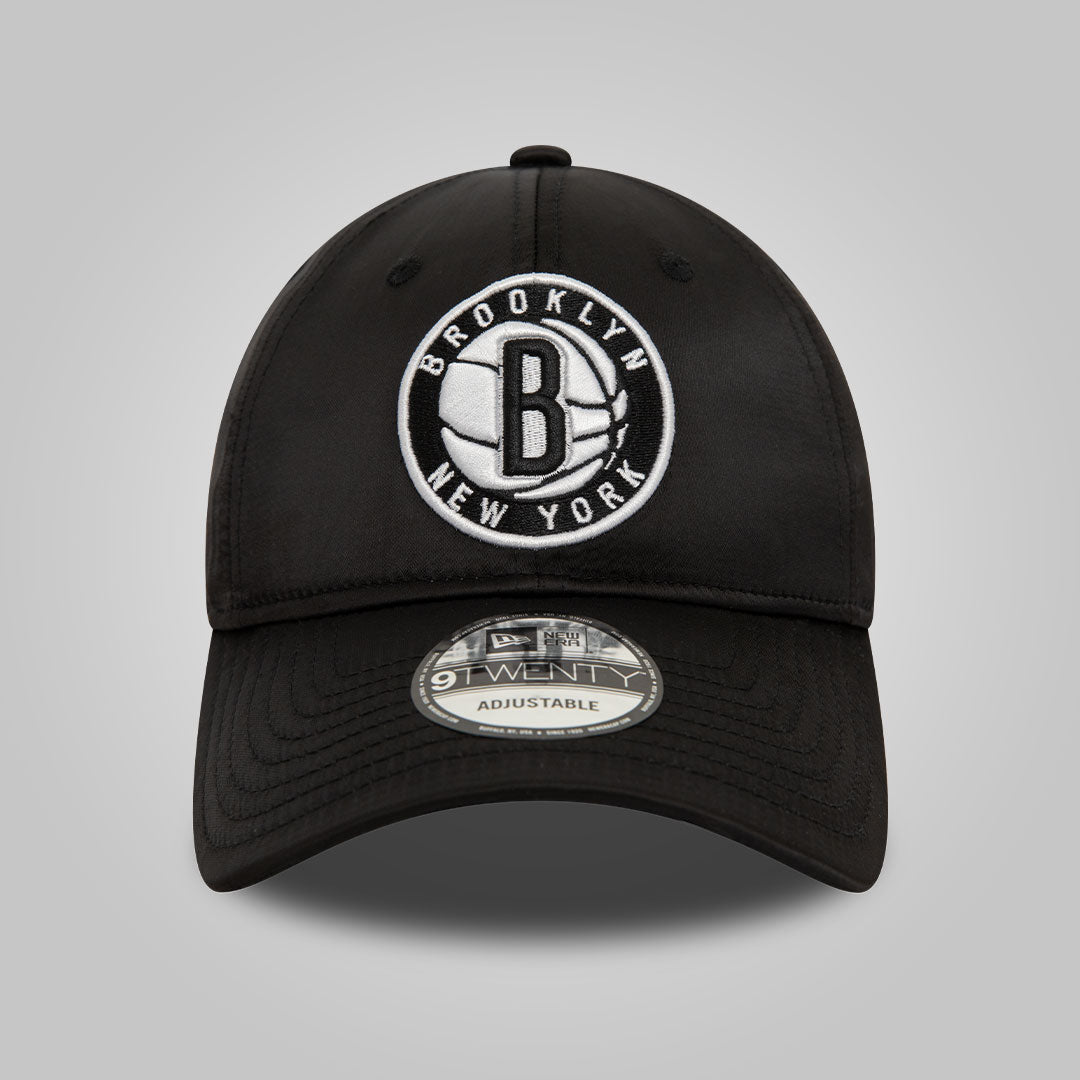 Brooklyn Nets NBA Satin Black 9TWENTY Adjustable Cap