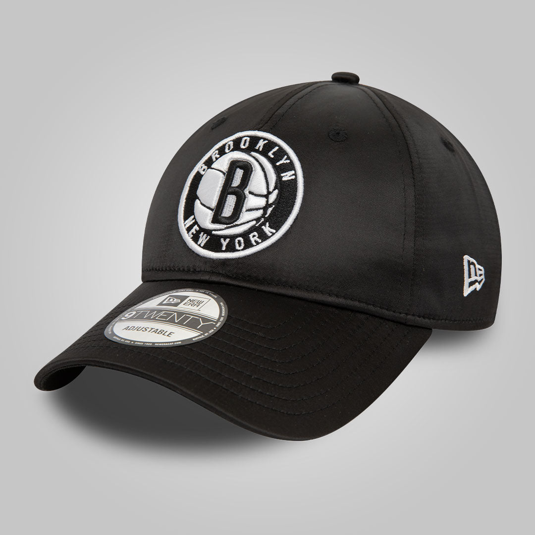 Brooklyn Nets NBA Satin Black 9TWENTY Adjustable Cap