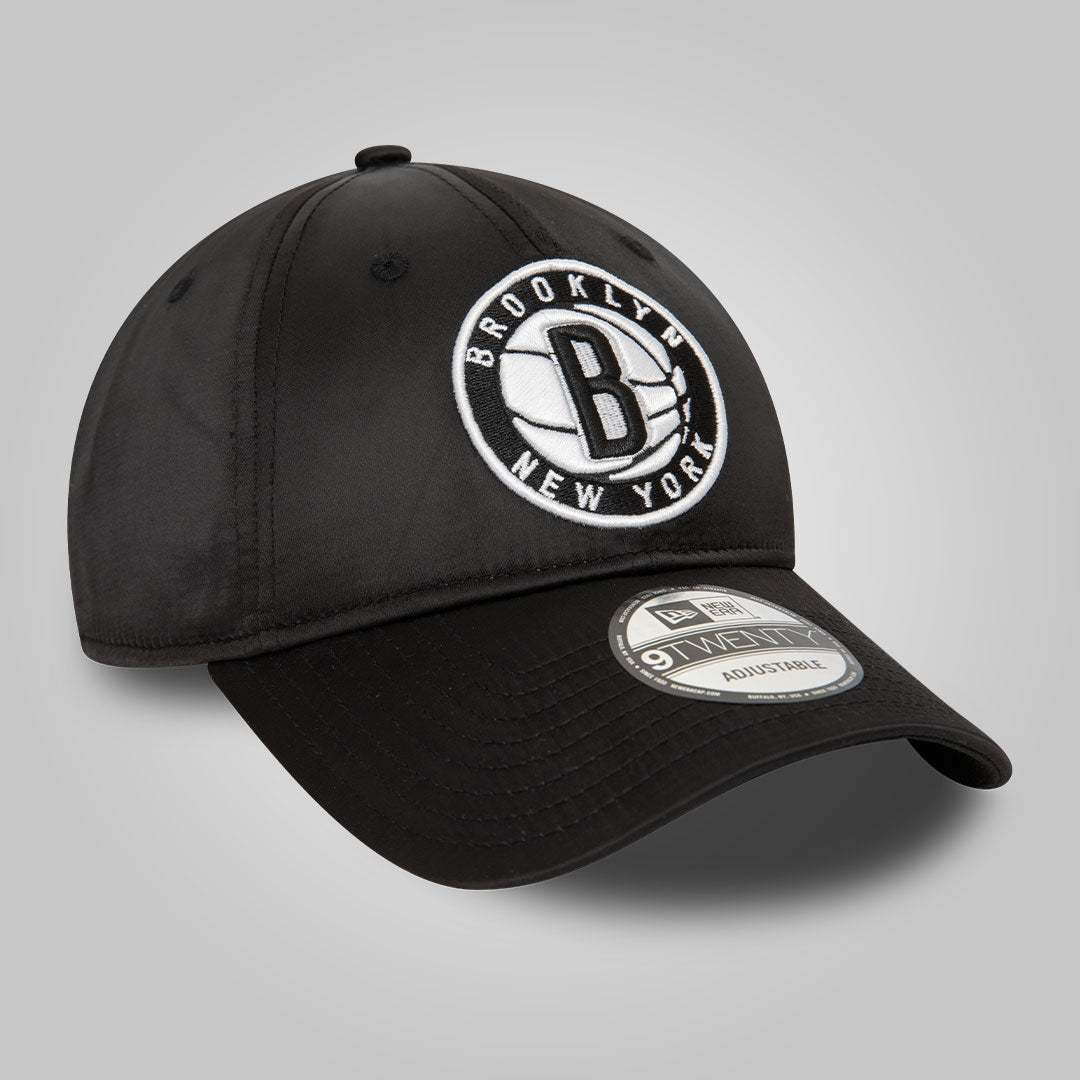 Brooklyn Nets NBA Satin Black 9TWENTY Adjustable Cap