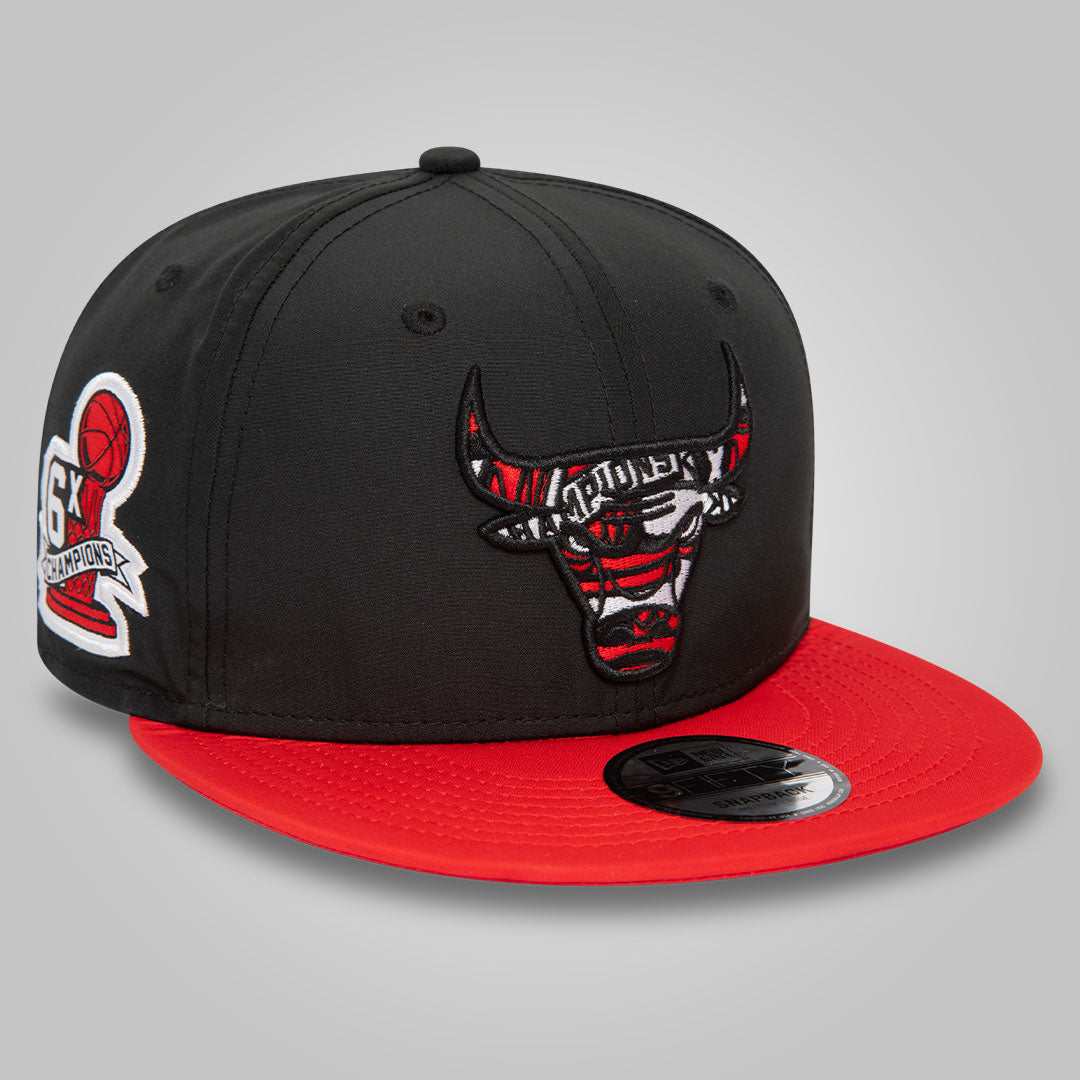 Chicago Bulls Infill Black 9FIFTY Snapback Cap