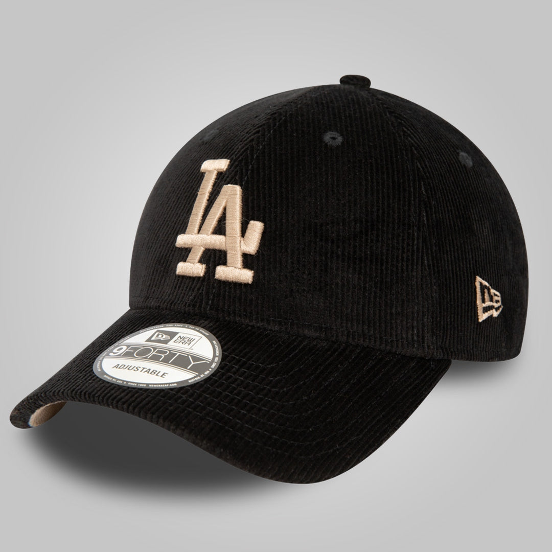 LA Dodgers MLB Cord Black 9FORTY Adjustable Cap