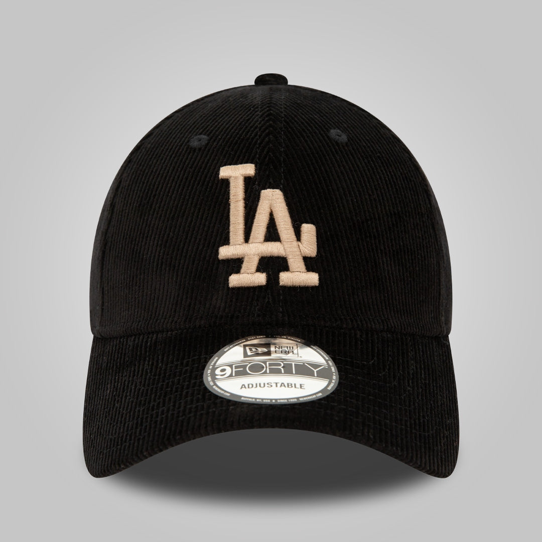 LA Dodgers MLB Cord Black 9FORTY Adjustable Cap