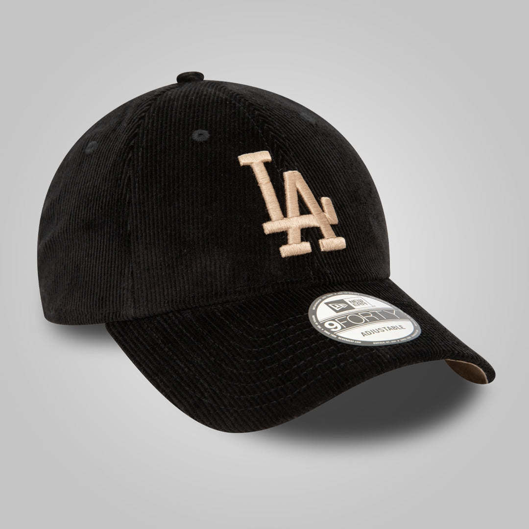 LA Dodgers MLB Cord Black 9FORTY Adjustable Cap