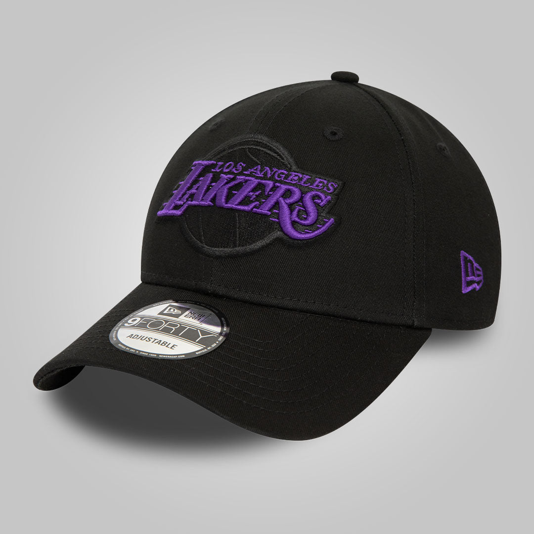 LA Lakers NBA Side Patch Black 9FORTY Adjustable Cap