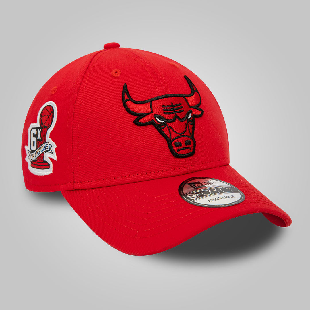 Chicago Bulls NBA Side Patch Red 9FORTY Adjustable Cap