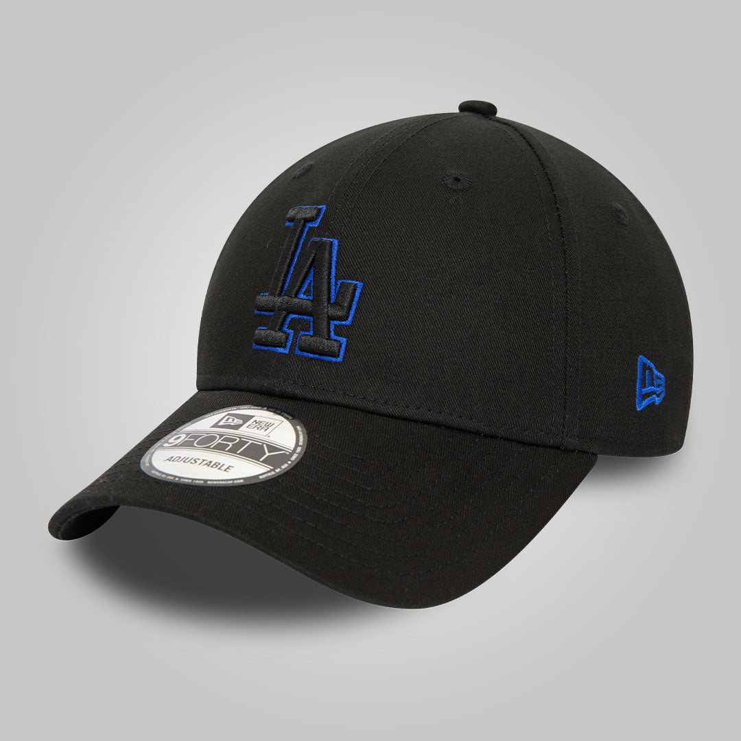 LA Dodgers Metallic Outline Black 9FORTY Adjustable Cap