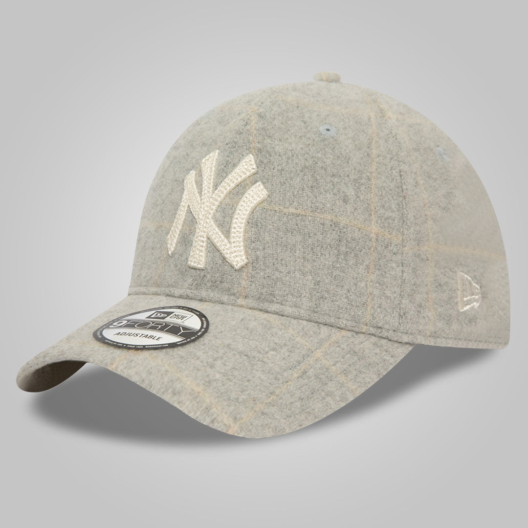 New York Yankees MLB ReWool Grey 9FORTY Adjustable Cap