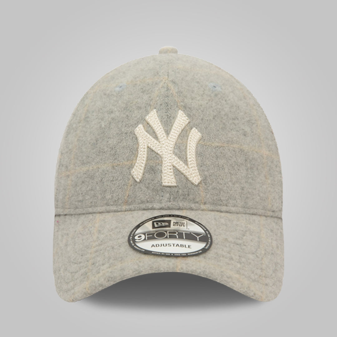 New York Yankees MLB ReWool Grey 9FORTY Adjustable Cap