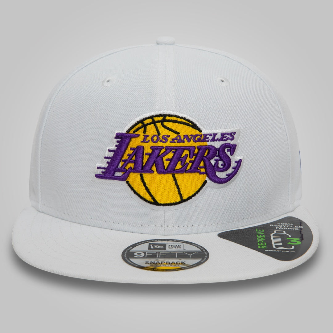 LA Lakers NBA Repreve White 9FIFTY Snapback Cap