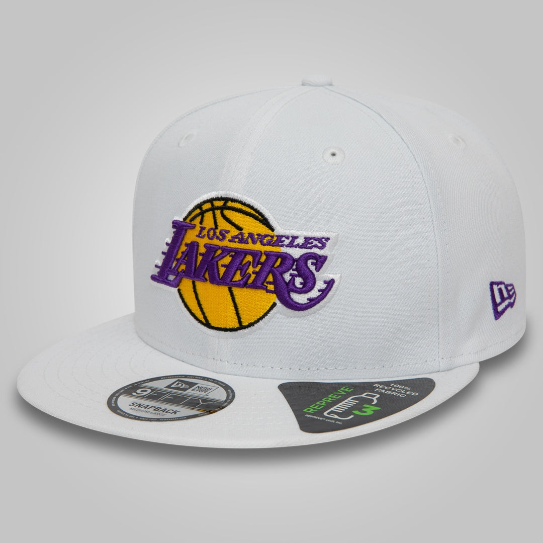 LA Lakers NBA Repreve White 9FIFTY Snapback Cap