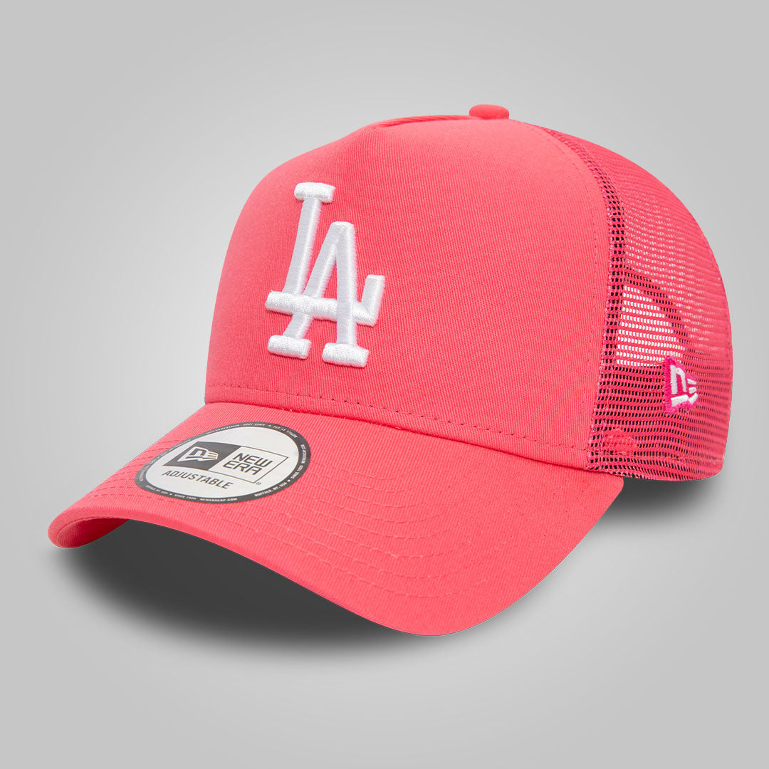 LA Dodgers League Essential Pink A-Frame Trucker Cap