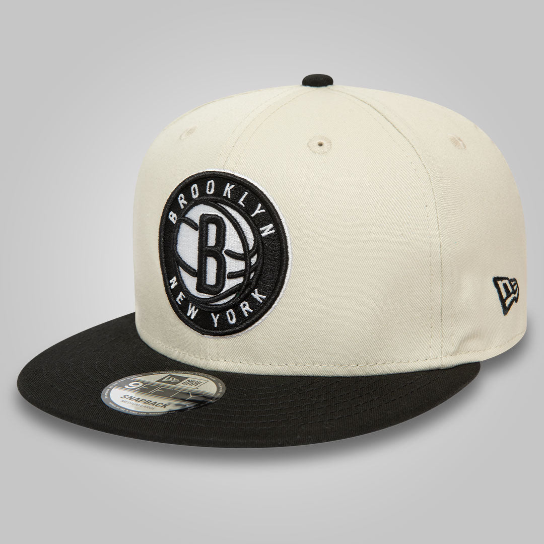 Brooklyn Nets NBA Logo Stone 9FIFTY Snapback Cap