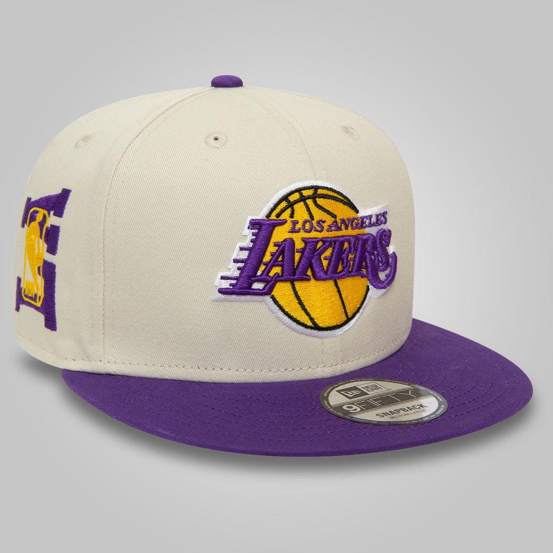 LA Lakers NBA Logo Stone 9FIFTY Snapback Cap