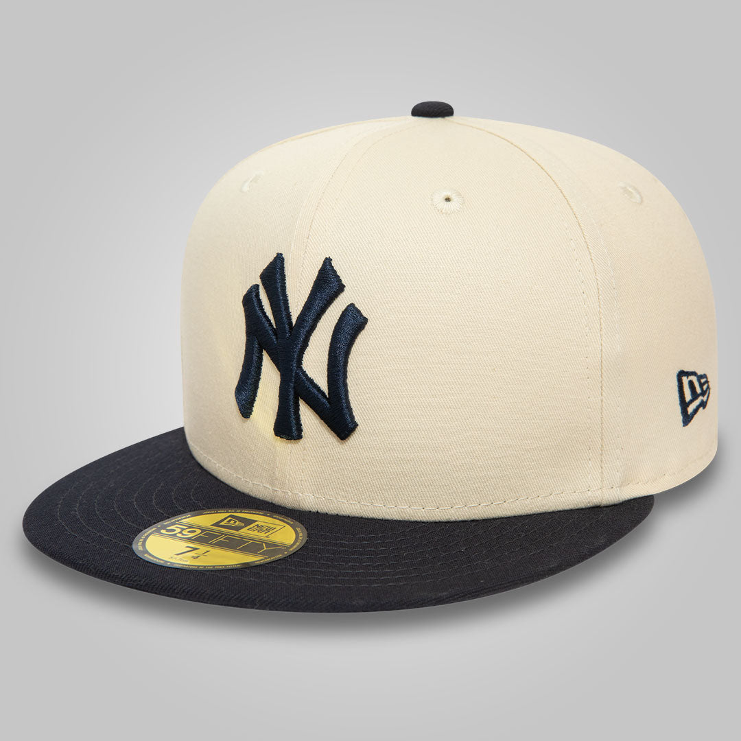 New York Yankees Team Colour Stone and Black 59FIFTY Fitted Cap