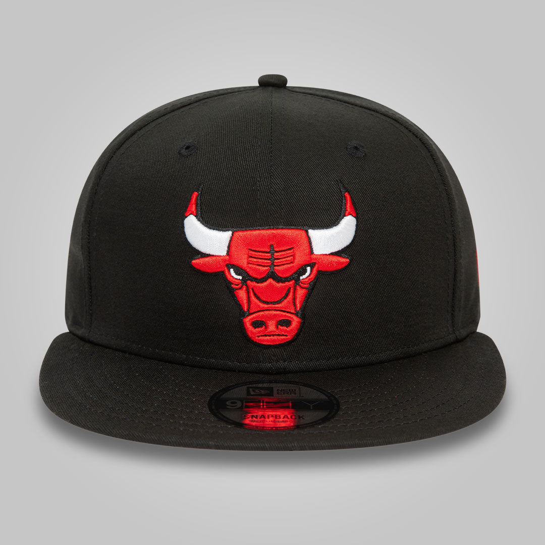 Chicago Bulls NBA Rear Logo Black 9FIFTY Snapback Cap