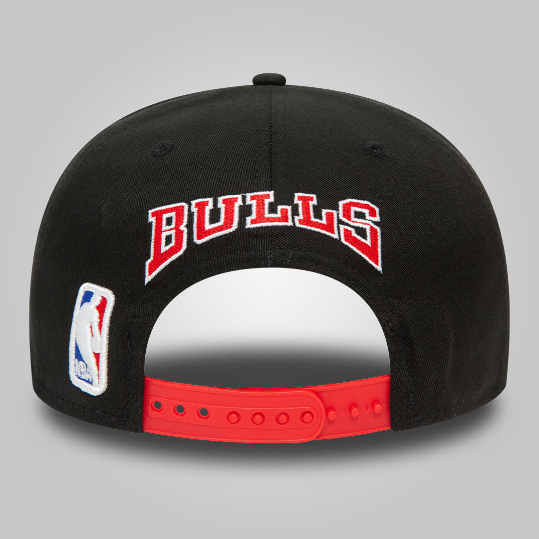 Chicago Bulls NBA Rear Logo Black 9FIFTY Snapback Cap