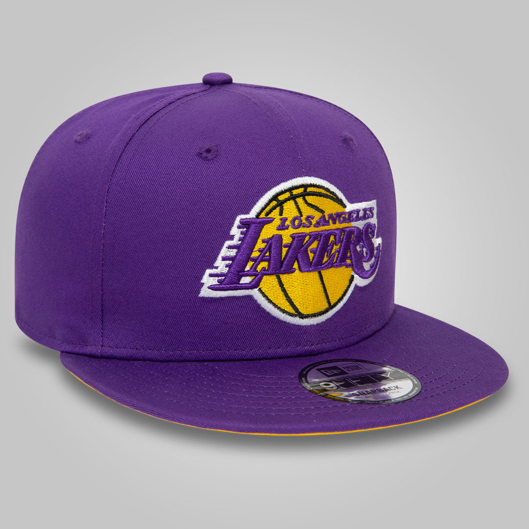 LA Lakers NBA Rear Logo Purple 9FIFTY Snapback Cap