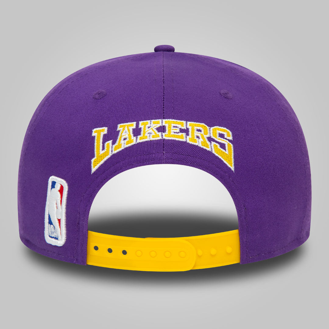 LA Lakers NBA Rear Logo Purple 9FIFTY Snapback Cap