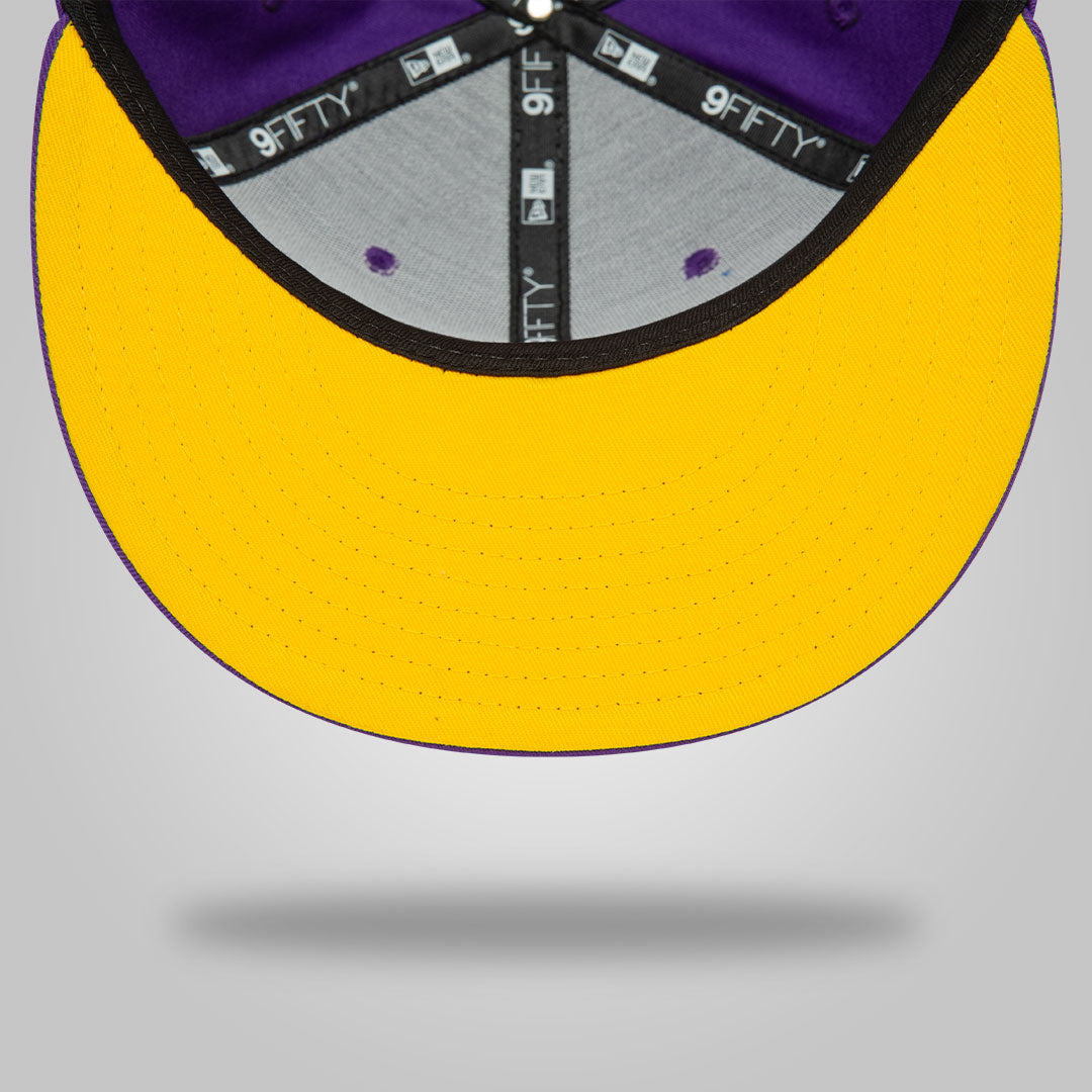 LA Lakers NBA Rear Logo Purple 9FIFTY Snapback Cap