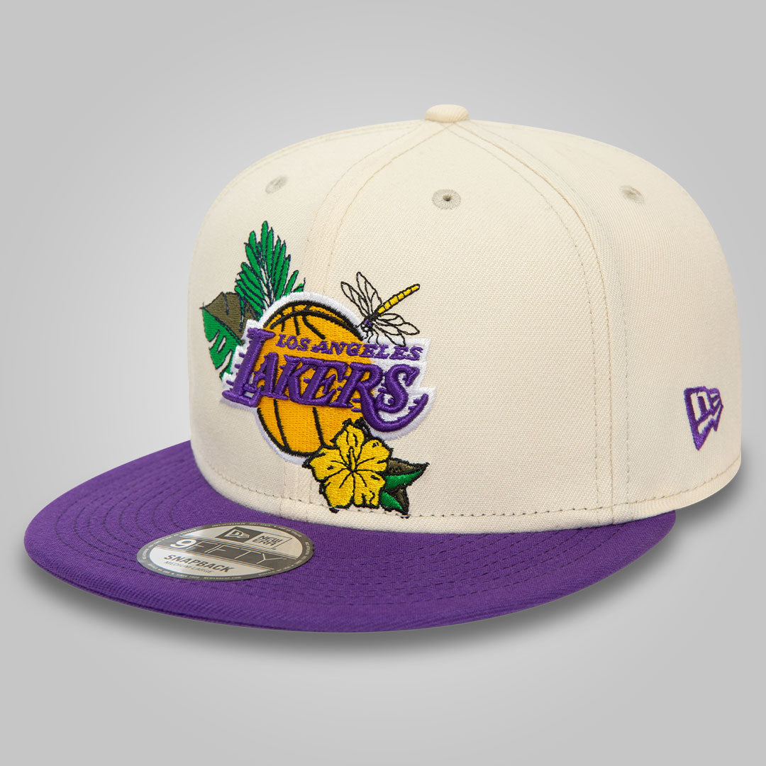 LA Lakers NBA Floral Stone 9FIFTY Snapback Cap