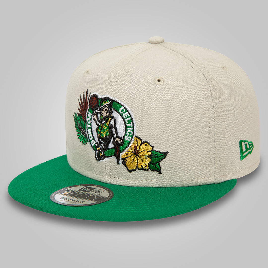 Boston Celtics NBA Floral Stone 9FIFTY Snapback Cap