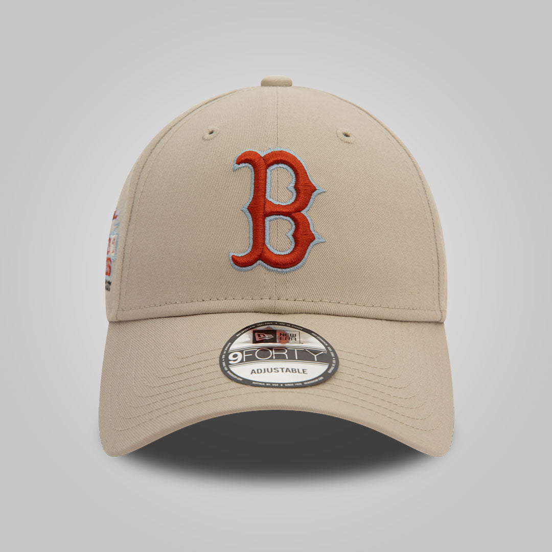 Boston Red Sox MLB Patch Light Beige 9FORTY Adjustable Cap