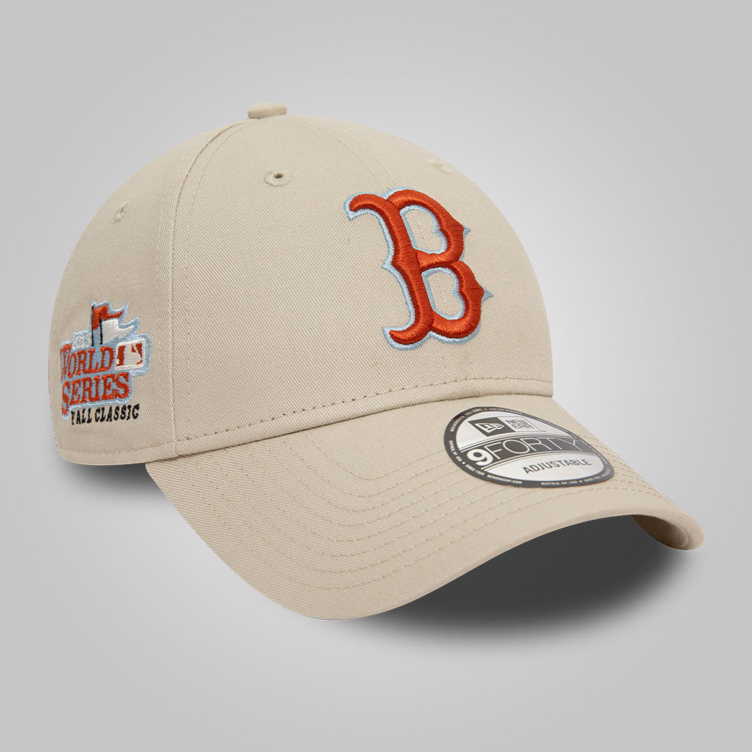 Boston Red Sox MLB Patch Light Beige 9FORTY Adjustable Cap