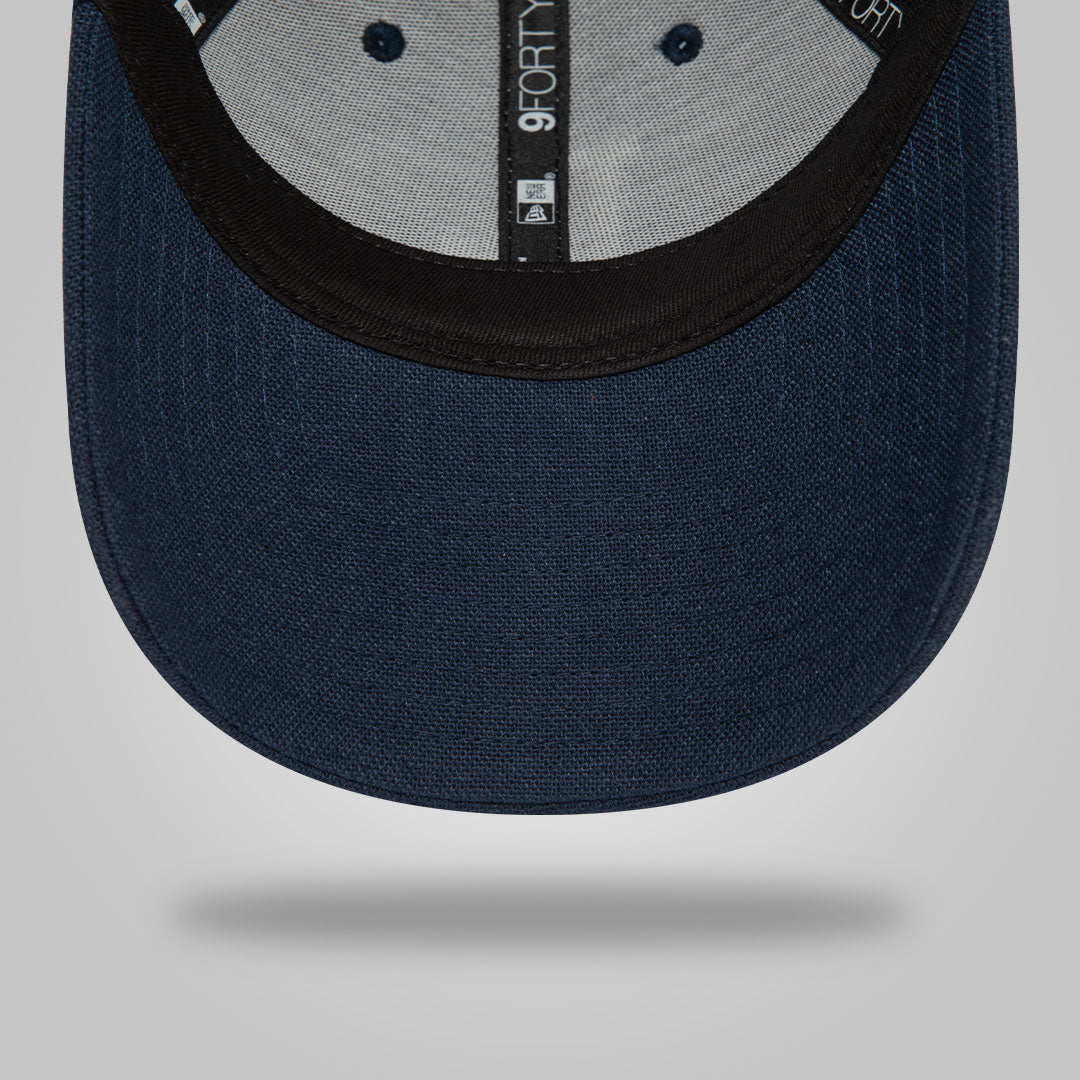 LA Dodgers Linen Navy 9FORTY Adjustable Cap