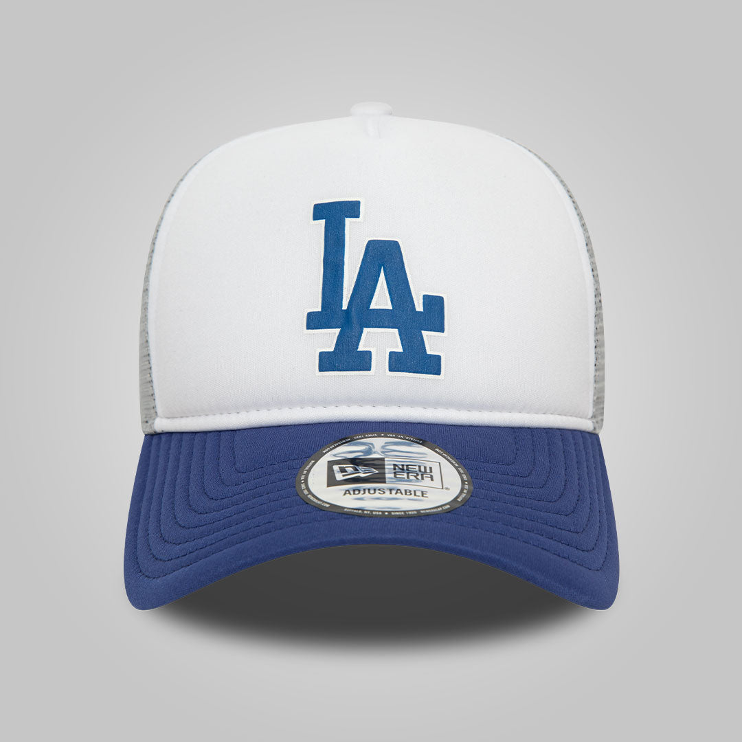 LA Dodgers MLB Logo Blue A-Frame Trucker Cap