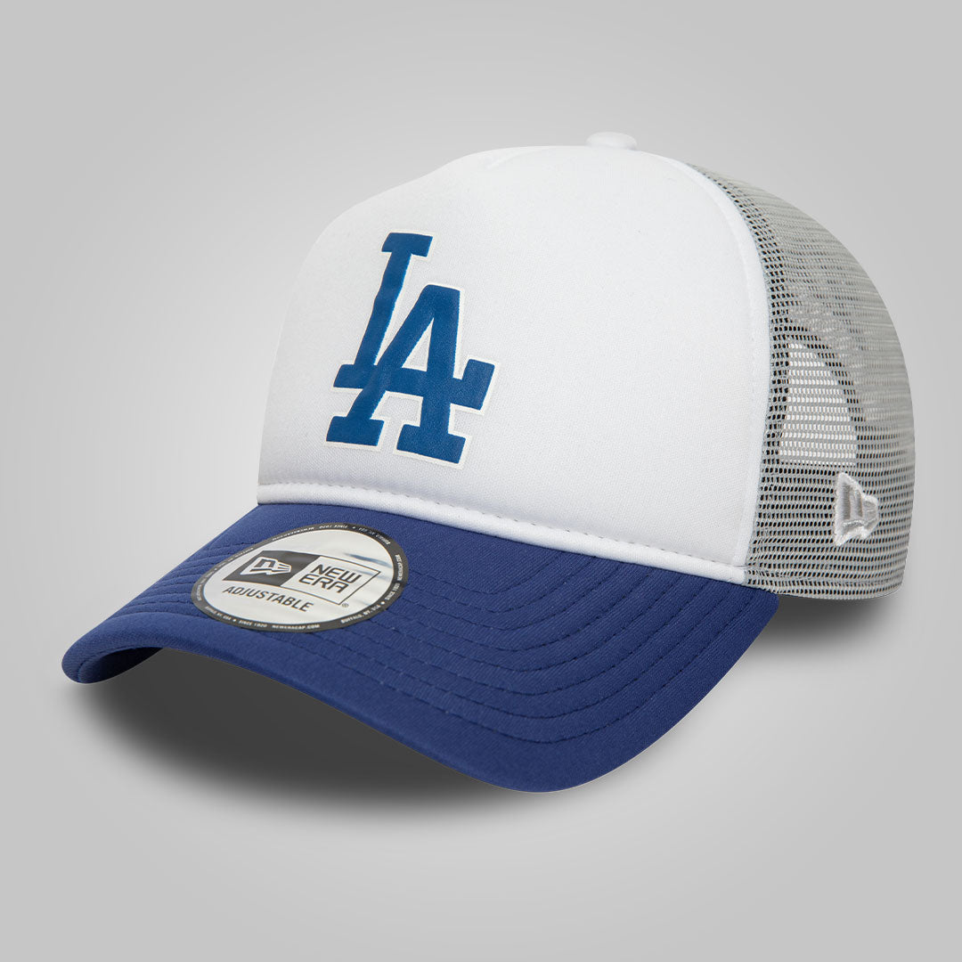 LA Dodgers MLB Logo Blue A-Frame Trucker Cap