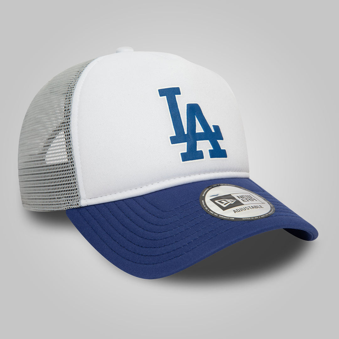 LA Dodgers MLB Logo Blue A-Frame Trucker Cap