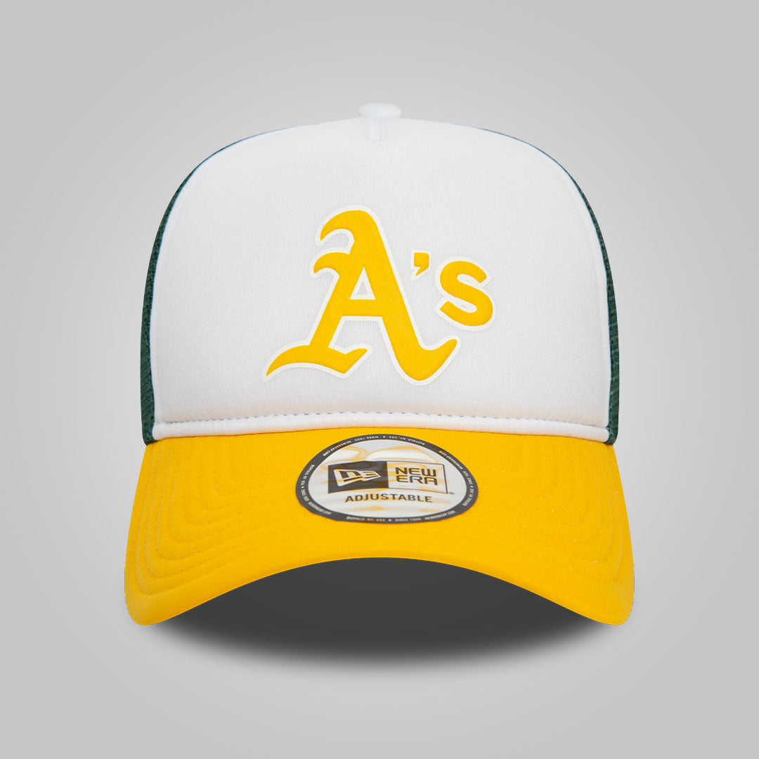 Oakland Athletics MLB Logo Dark Yellow A-Frame Trucker Cap