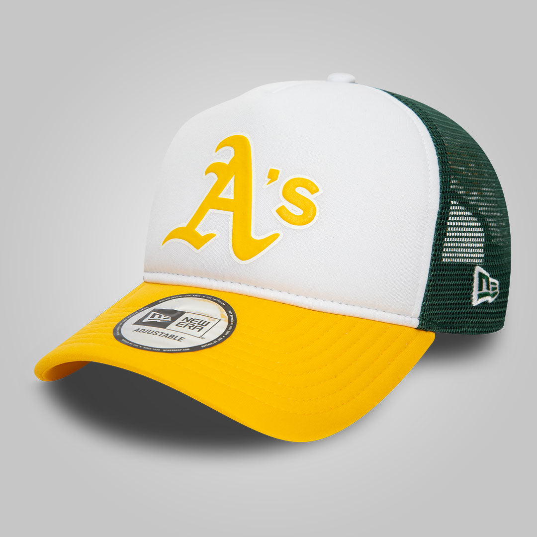 Oakland Athletics MLB Logo Dark Yellow A-Frame Trucker Cap