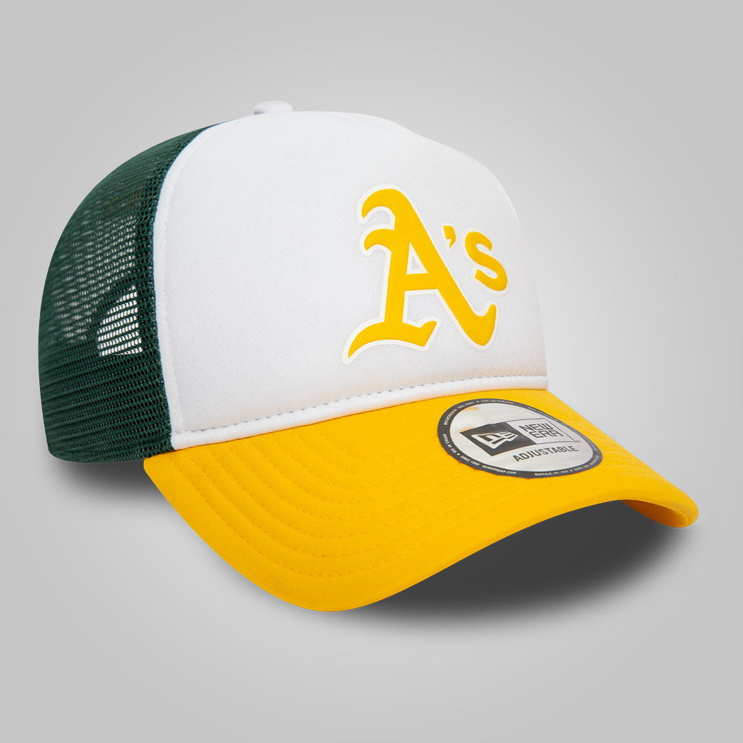 Oakland Athletics MLB Logo Dark Yellow A-Frame Trucker Cap