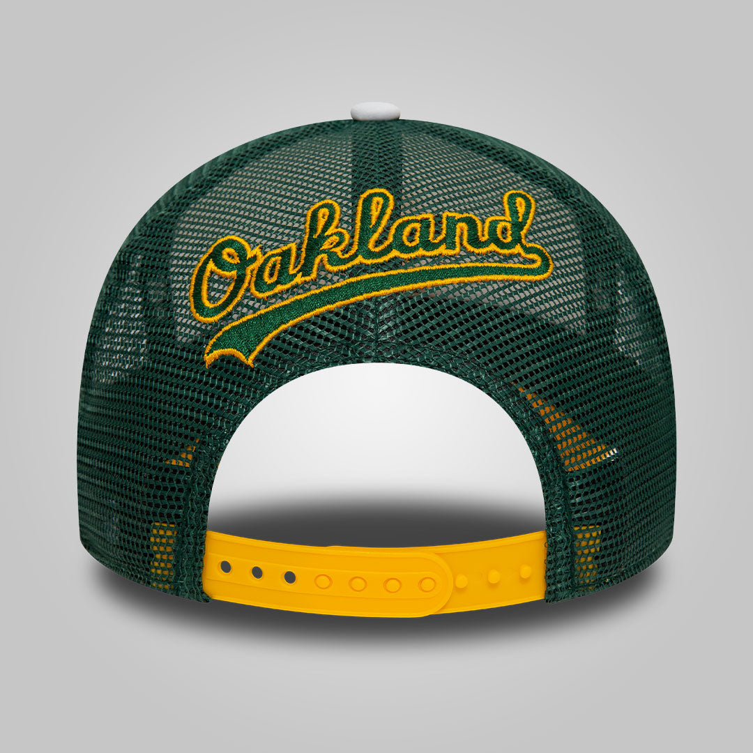 Oakland Athletics MLB Logo Dark Yellow A-Frame Trucker Cap