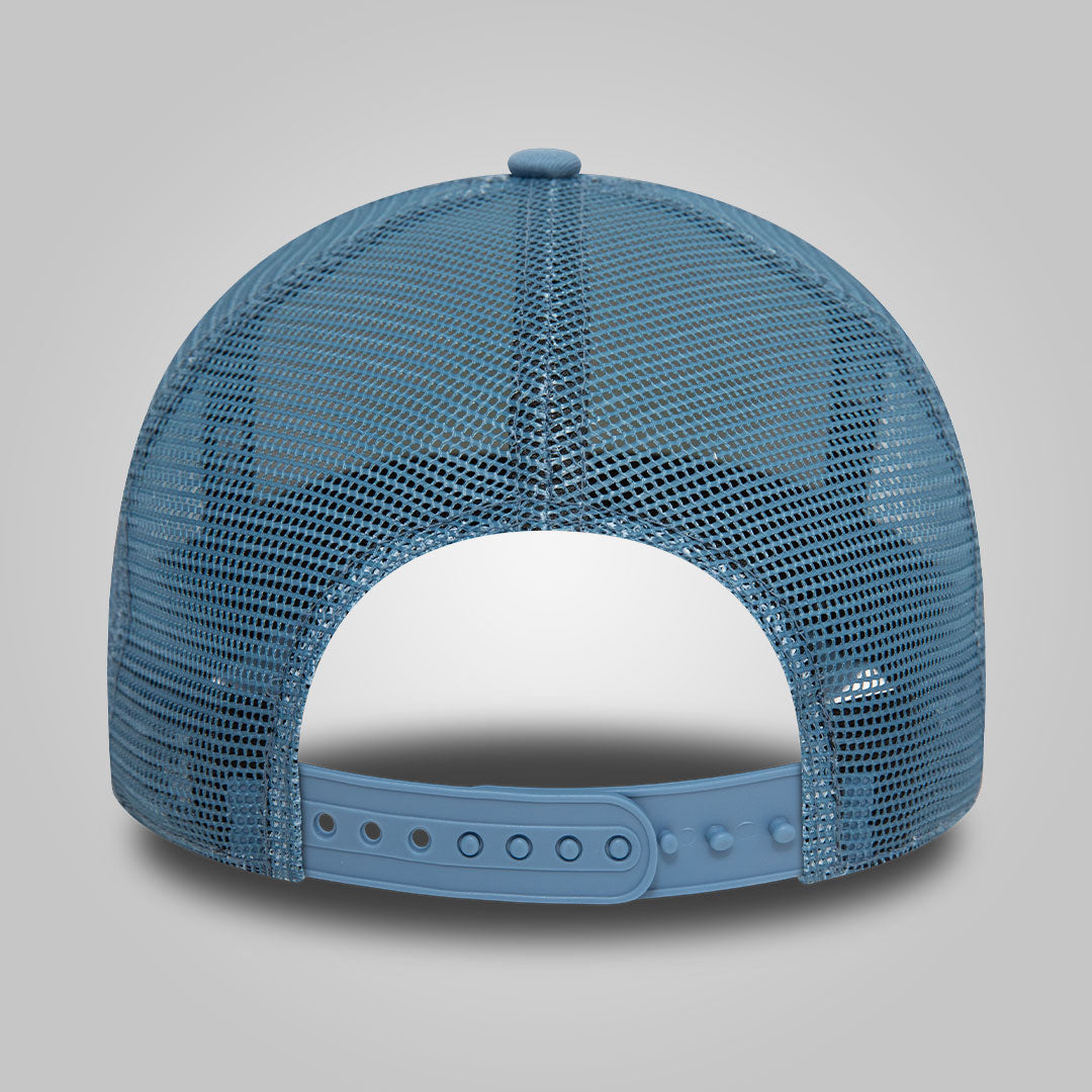 Rick And Morty Wordmark Blue A-Frame Trucker Cap