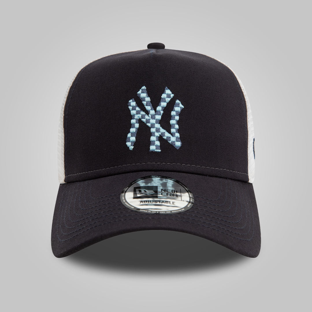 New York Yankees Seasonal Infill Navy A-Frame Trucker Cap