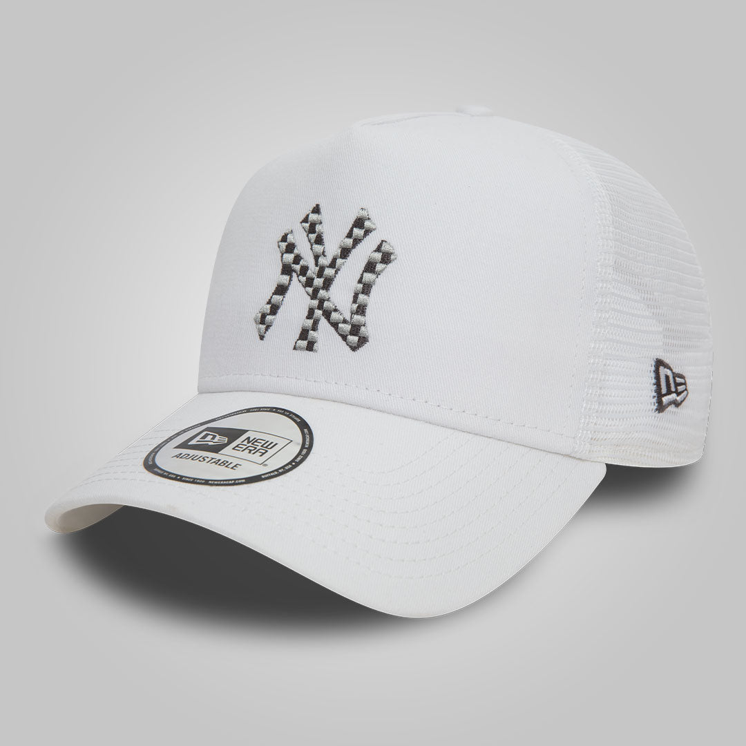 New York Yankees Seasonal Infill White A-Frame Trucker Cap