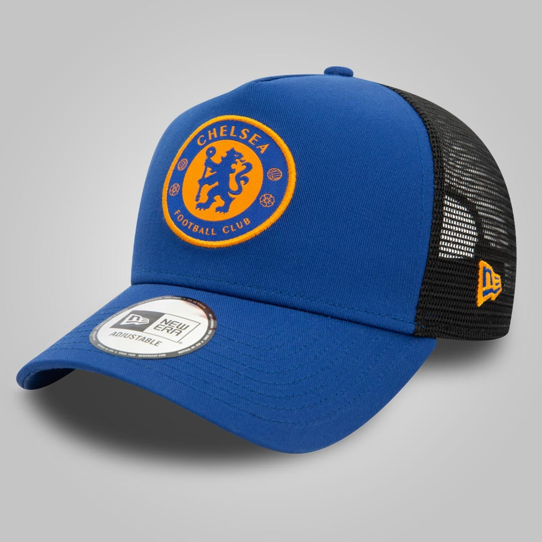 Chelsea FC Lion Crest Seasonal Blue 9FORTY E-Frame Adjustable Trucker