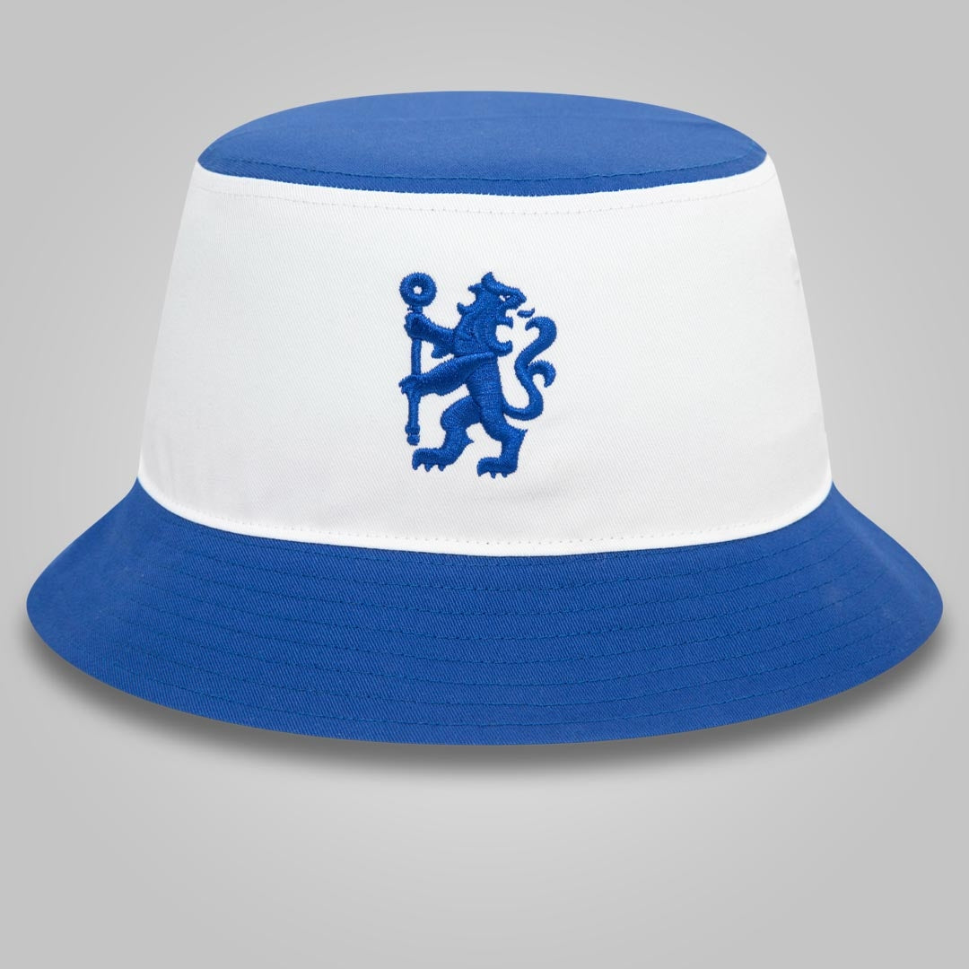 Chelsea FC Lion Crest Colour Block Blue Bucket Hat